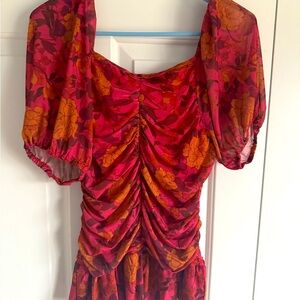 DR2 short sleeve ruched blouse